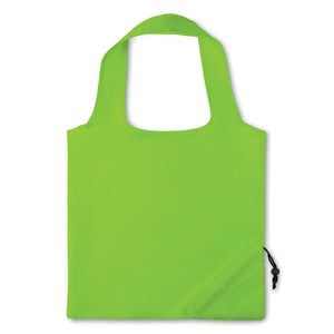 Borsa pieghevole verde calce - personalizzabile con logo