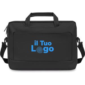 Borsa porta laptop da 15 pollici Nero - personalizzabile con logo