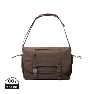 Borsa porta PC 15,6" KENTO URBAN in nyoln riciclato RCS marrone - personalizzabile con logo