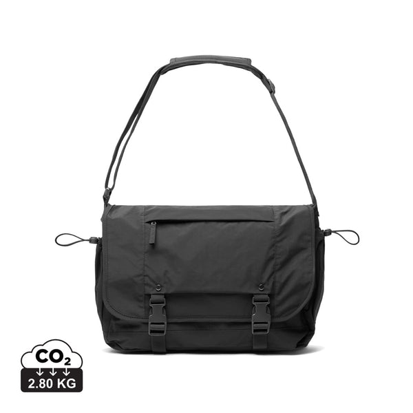 Borsa porta PC 15,6" KENTO URBAN in nyoln riciclato RCS nero - personalizzabile con logo