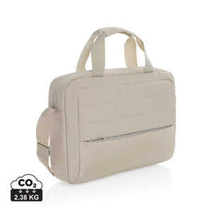 Borsa porta PC da 15,6" Armond in RPET AWARE™ beige - personalizzabile con logo