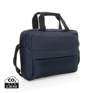 Borsa porta PC da 15,6" Armond in RPET AWARE™ blu navy - personalizzabile con logo