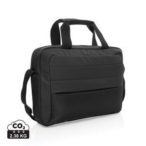 Borsa porta PC da 15,6" Armond in RPET AWARE™ nero - personalizzabile con logo