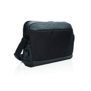 Borsa porta PC da 15.6" Madrid senza PVC nero - personalizzabile con logo