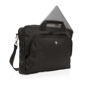 Borsa porta PC da 15”  deluxe nero - personalizzabile con logo