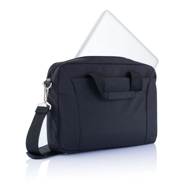 Borsa porta PC da15,4” senza PVC nero - personalizzabile con logo