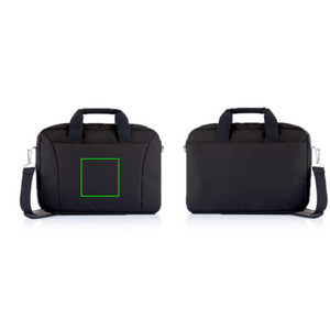 Borsa porta PC da15,4” senza PVC nero - personalizzabile con logo