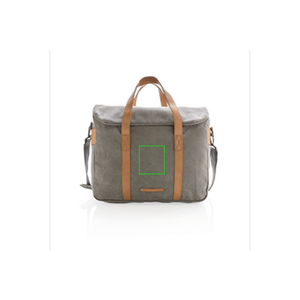 Borsa porta PC in canvas senza PVC - personalizzabile con logo