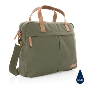 Borsa porta PC in rcanvas 16 once Impact AWARE™ verde - personalizzabile con logo