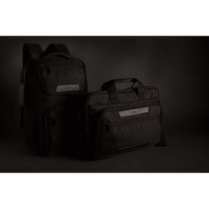 Borsa porta PC in rPET Swiss Peak Voyager nero - personalizzabile con logo