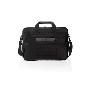 Borsa porta PC in rPET Swiss Peak Voyager nero - personalizzabile con logo