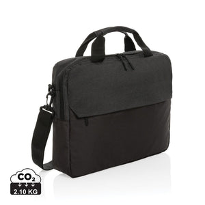 Borsa porta PC Kazu AWARE™ RPET basic da 15,6" nero - personalizzabile con logo