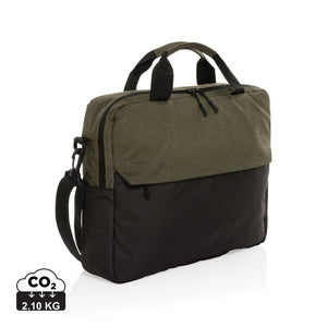 Borsa porta PC Kazu AWARE™ RPET basic da 15,6" verde - personalizzabile con logo