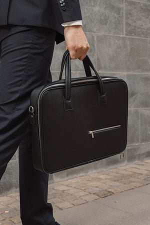 Borsa porta PC VINGA Bermond RCS nero - personalizzabile con logo