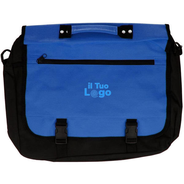Valigetta portadocumenti a 2 soffietti e tasche in PPL con bordatura Valigetta portadocumenti a 2 soffietti e tasche in PPL con bordatura