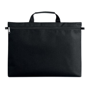 Borsa portadocumenti Nero - personalizzabile con logo