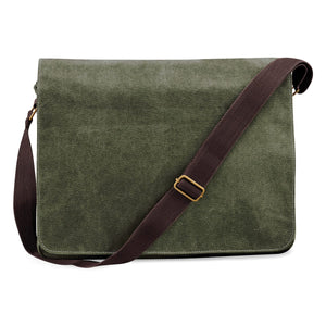 Borsa Postina Vintage verde / UNICA - personalizzabile con logo