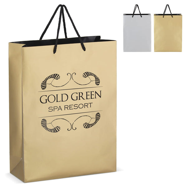 Borsa regalo in carta FSC 30 x 12 x 40 cm 200g/m² - personalizzabile con logo