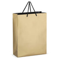 Borsa regalo in carta FSC 30 x 12 x 40 cm 200g/m² Oro - personalizzabile con logo