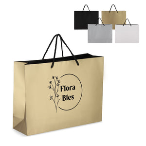 Borsa regalo in carta FSC 40 x 12 x 30 cm 200g/m² - personalizzabile con logo
