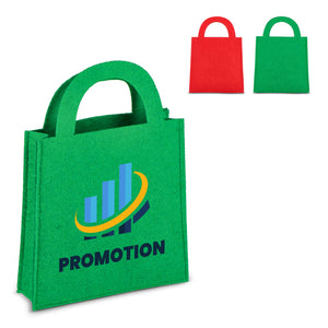 Borsa regalo in feltro 15x21cm - personalizzabile con logo