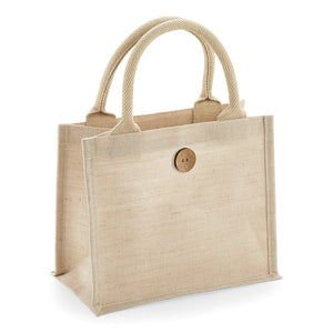 Borsa Regalo in Juco beige / UNICA - personalizzabile con logo