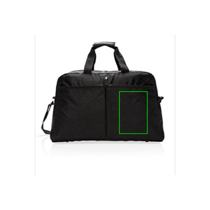 Borsa RFID Swiss Peak con apertura a valigia nero - personalizzabile con logo