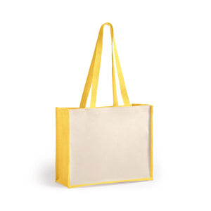 Borsa Rotin giallo - personalizzabile con logo