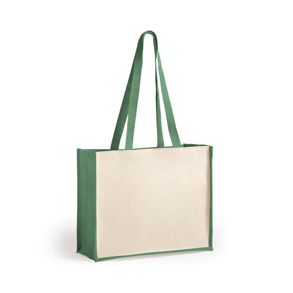 Borsa Rotin verde - personalizzabile con logo
