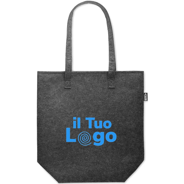 Borsa/shopper in feltro RPET - personalizzabile con logo