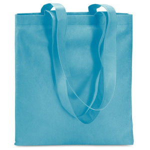 Borsa shopping azzurro - personalizzabile con logo