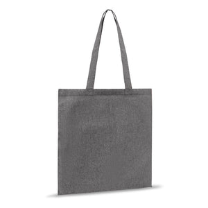 Borsa shopping cotone riciclato 38x42 Grigio - personalizzabile con logo