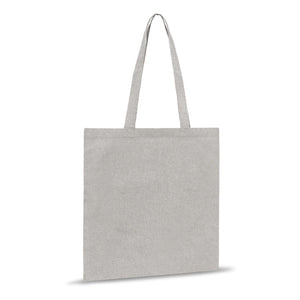 Borsa shopping cotone riciclato 38x42 grigio - personalizzabile con logo