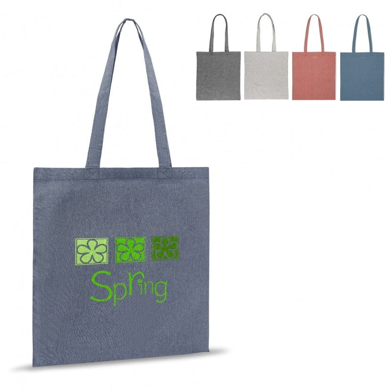 Borsa shopping cotone riciclato 38x42 - personalizzabile con logo