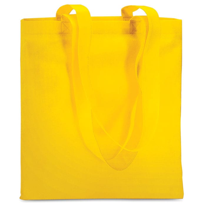 Borsa shopping giallo - personalizzabile con logo