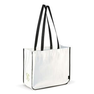 Borsa shopping grande 120g/m² Bianco - personalizzabile con logo