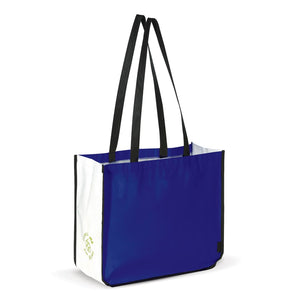 Borsa shopping grande 120g/m² Blu - personalizzabile con logo