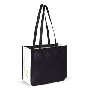 Borsa shopping grande 120g/m² Nero - personalizzabile con logo