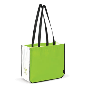 Borsa shopping grande 120g/m² Verde - personalizzabile con logo