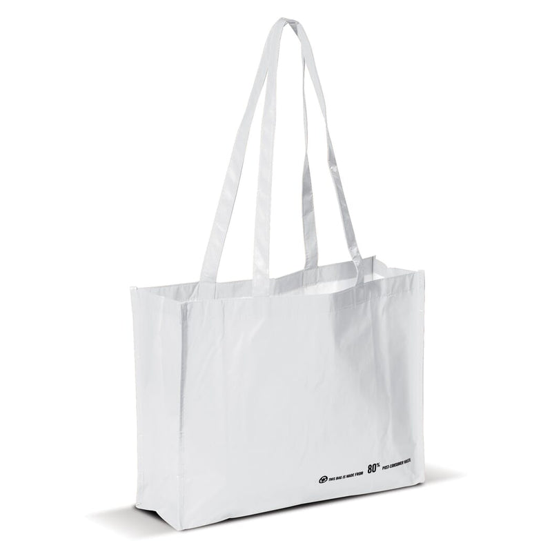 Borsa shopping PET 110g/m² Bianco - personalizzabile con logo