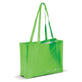 Borsa shopping PET 110g/m² verde - personalizzabile con logo