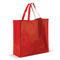 Borsa shopping PP in tessuto Rosso - personalizzabile con logo