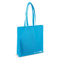 Borsa shopping R-PET 100 g/m² con soffietto Blu - personalizzabile con logo
