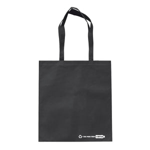 Borsa shopping R-PET 100 g/m² Nero - personalizzabile con logo