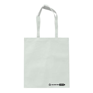 Borsa shopping R-PET bianco 100 g/m² Bianco - personalizzabile con logo