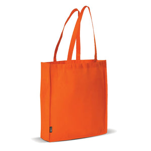 Borsa spesa in TNT 75g/m² con soffietto Arancione - personalizzabile con logo