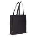 Borsa spesa in TNT 75g/m² con soffietto Nero - personalizzabile con logo