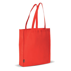 Borsa spesa in TNT 75g/m² con soffietto Rosso - personalizzabile con logo