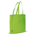 Borsa spesa in TNT 75g/m² con soffietto verde - personalizzabile con logo