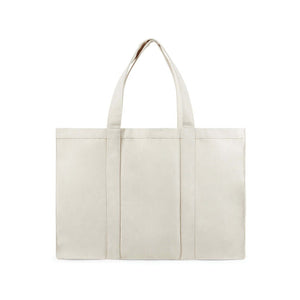 Borsa spesa maxi VINGA Hilo in canvas riciclato bianco - personalizzabile con logo